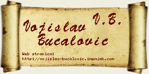 Vojislav Bucalović vizit kartica